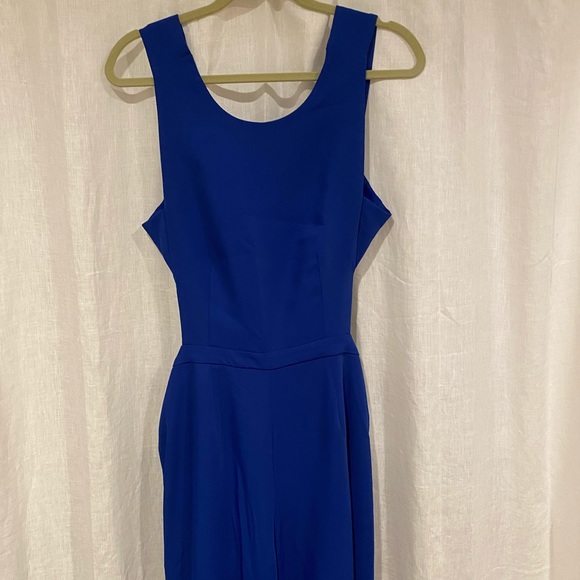 BCBGMAXARZIA electric blue jumpsuit
